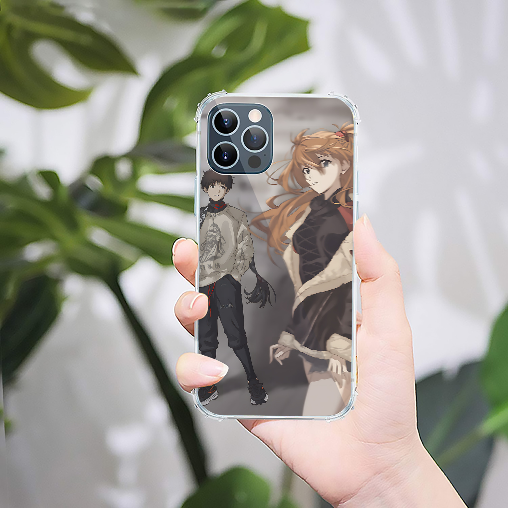 （画像用） EVA 新世紀エヴァンゲリオン 【iPhone 12シリーズ対応】透明スマホケース（クリアソフトケース）